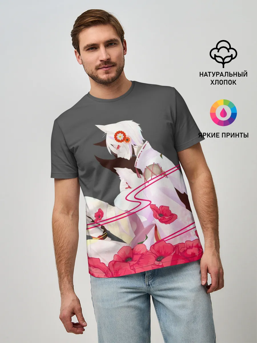 Мужская базовая футболка / Flower Tomoe