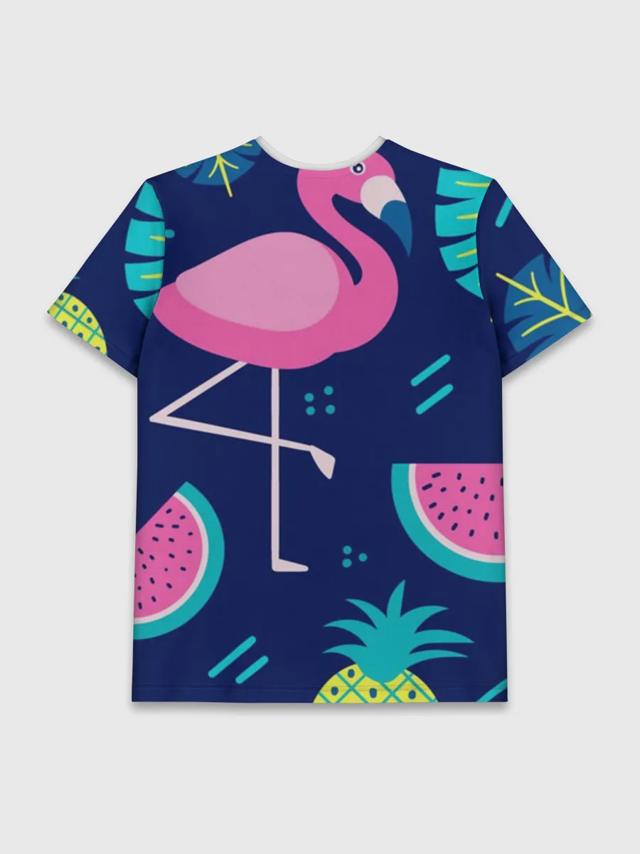 Мужская базовая футболка / Фламинго