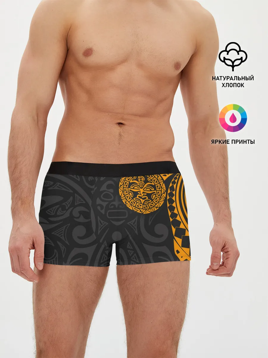 Мужские трусы боксеры / Polynesian tattoo