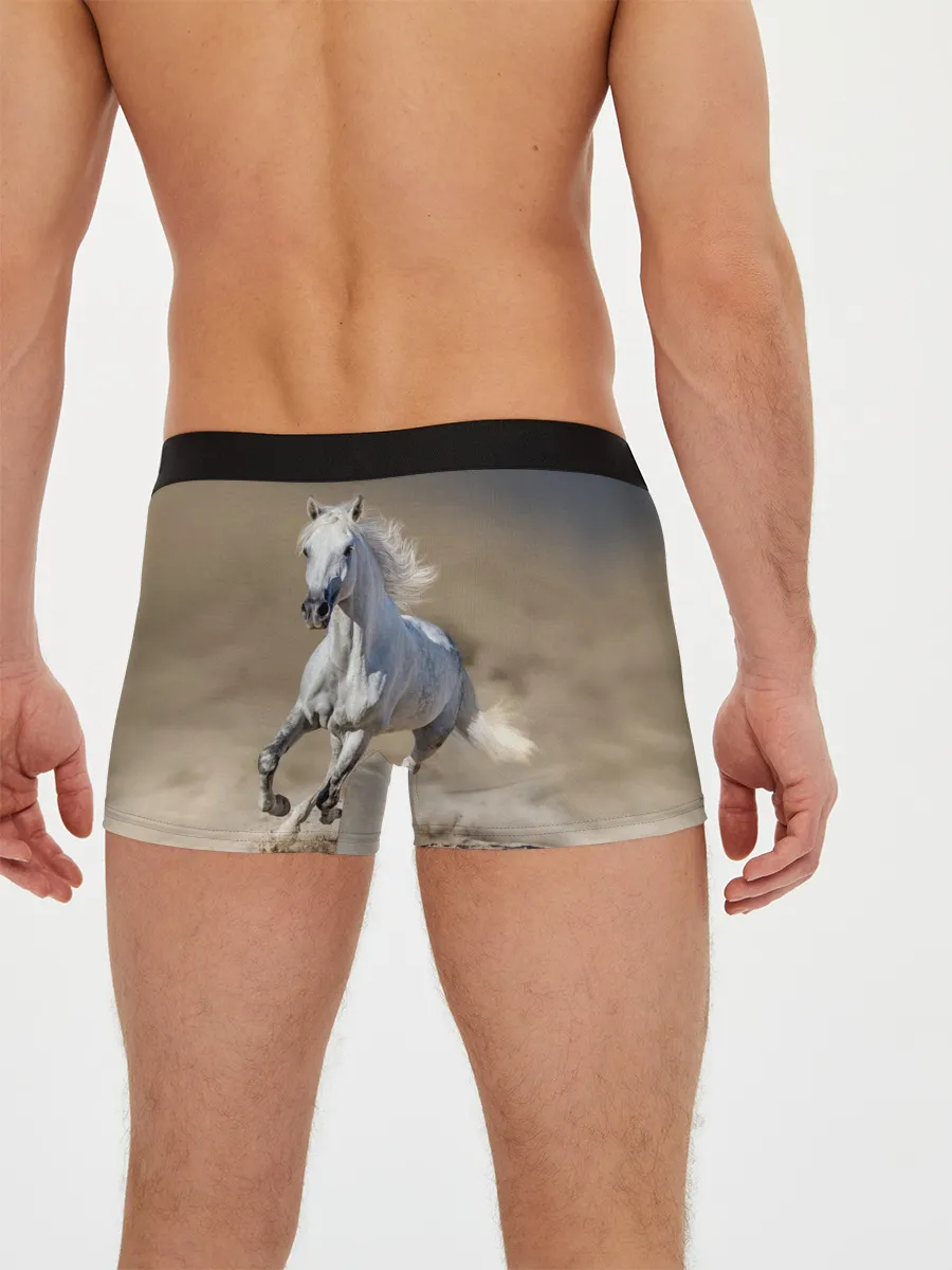 Мужские трусы боксеры / Белый конь