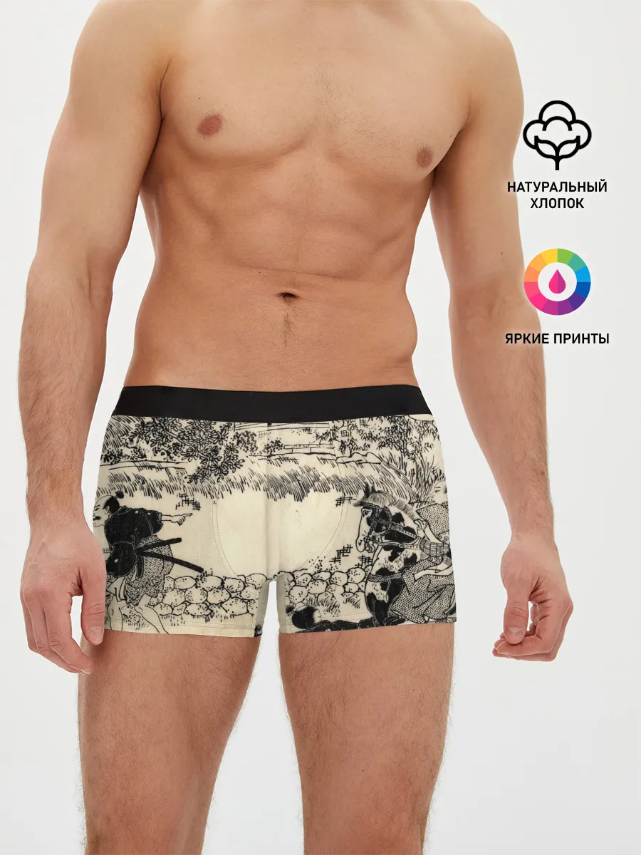 Мужские трусы боксеры / Японская гравюра