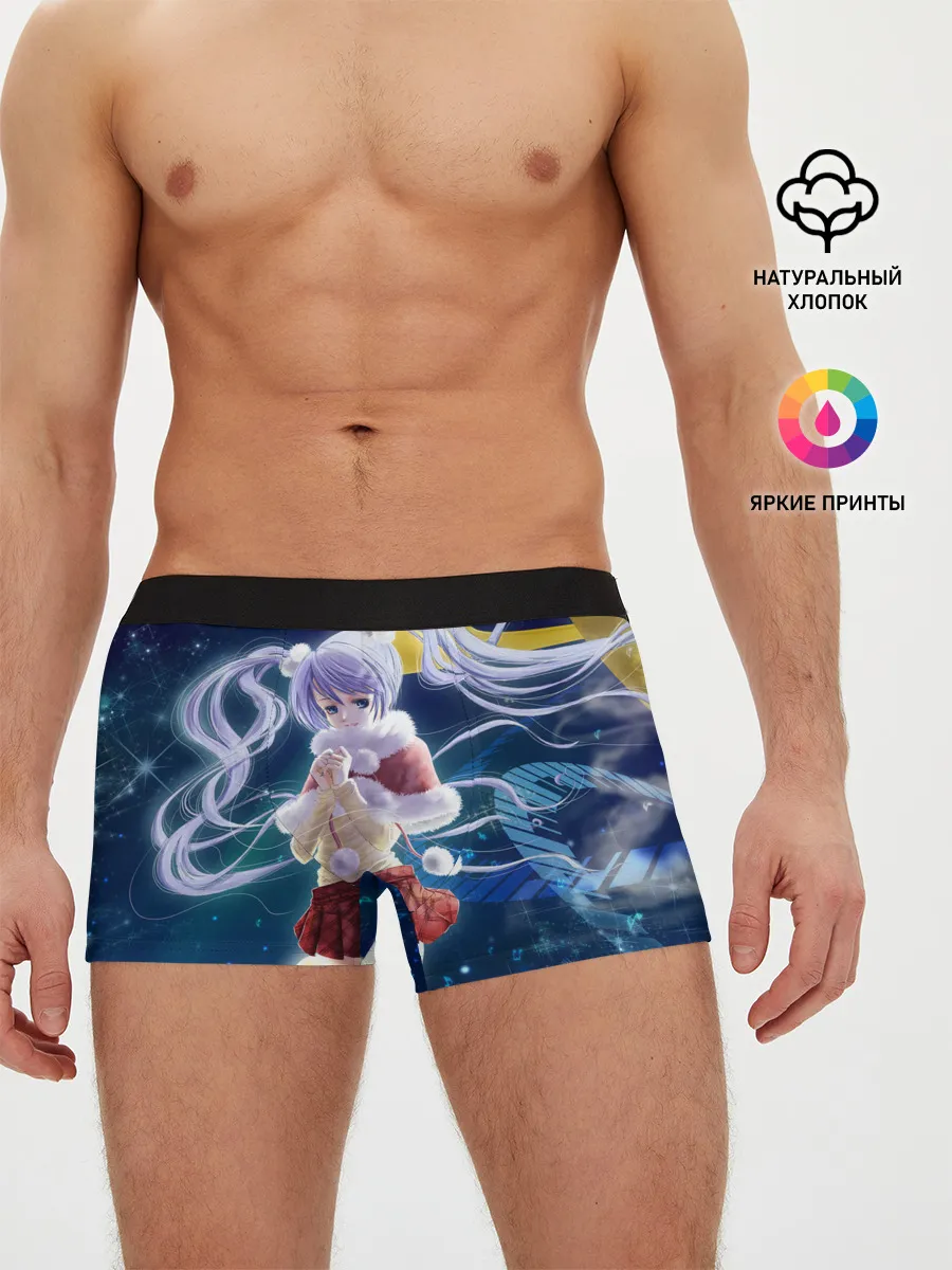 Мужские трусы боксеры / Зайчик и Хацуне Мику