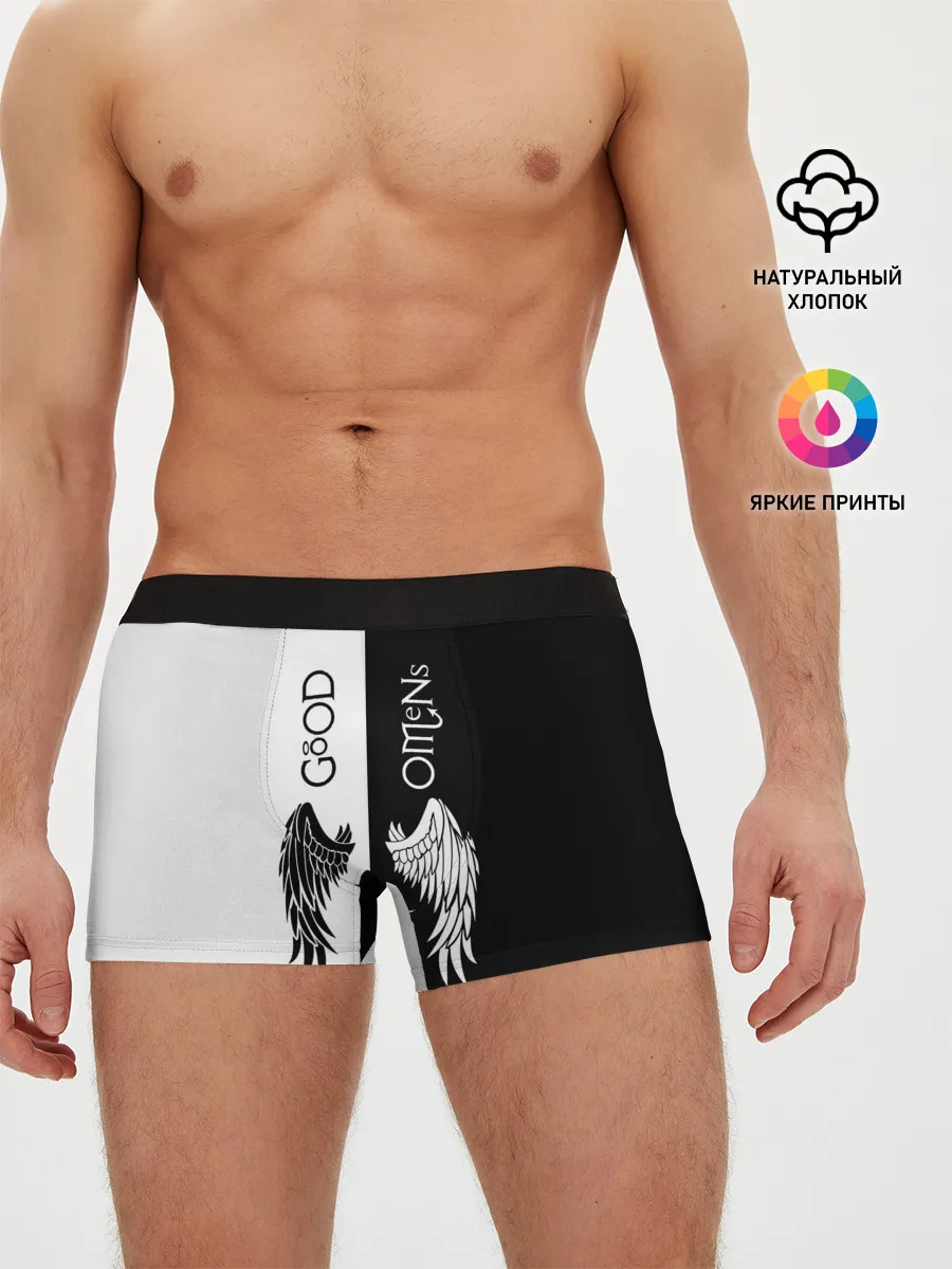 Мужские трусы боксеры / GOOD OMENS
