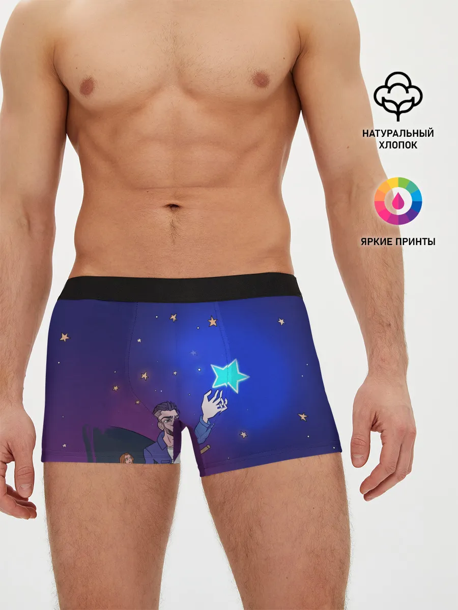 Мужские трусы боксеры / JONY /Звезда/