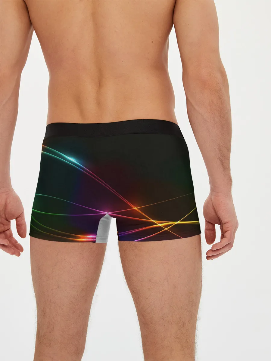 Мужские трусы боксеры / Неоновые Линии