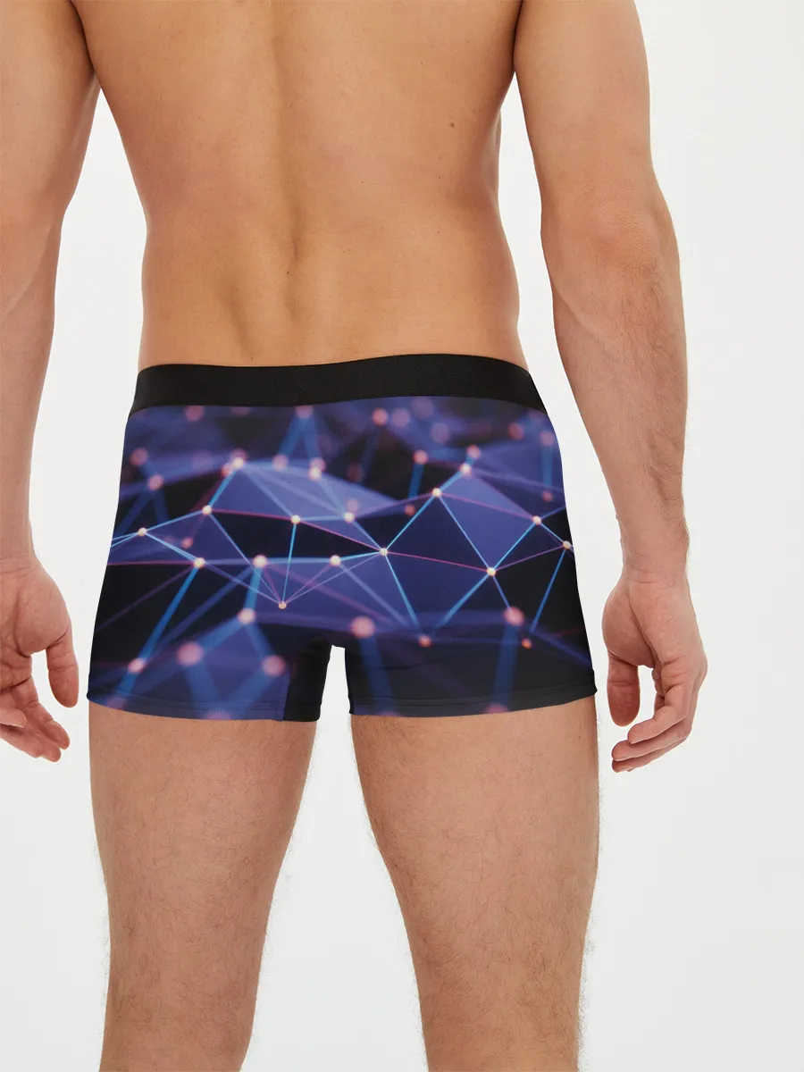 Мужские трусы боксеры / 3D блики