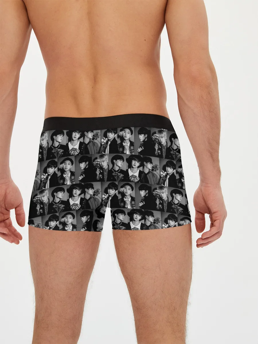 Мужские трусы боксеры / I am army and I lover BTS