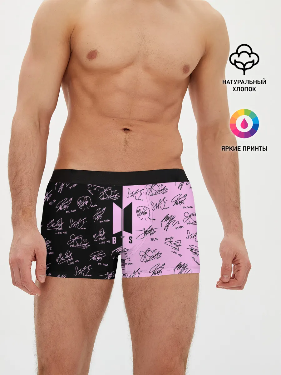 Мужские трусы боксеры / BTS АВТОГРАФЫ | БТС