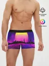 Мужские трусы боксеры / ГОРОД В НЕОНЕ