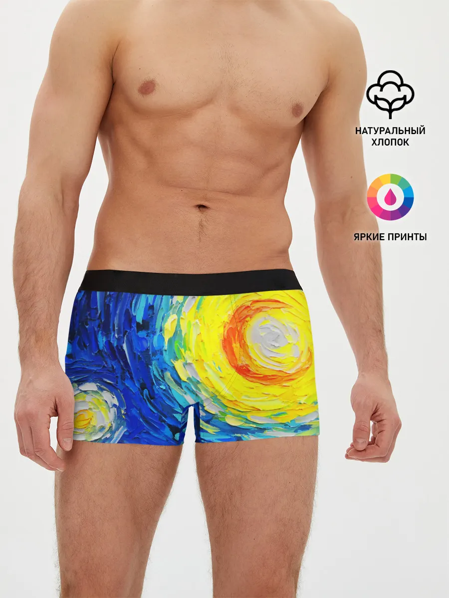 Мужские трусы боксеры / КРАСКИ ВАНГОГА