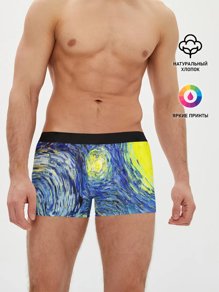 Мужские трусы боксеры / ИМПРЕССИОНИЗМ ВАНГОГ