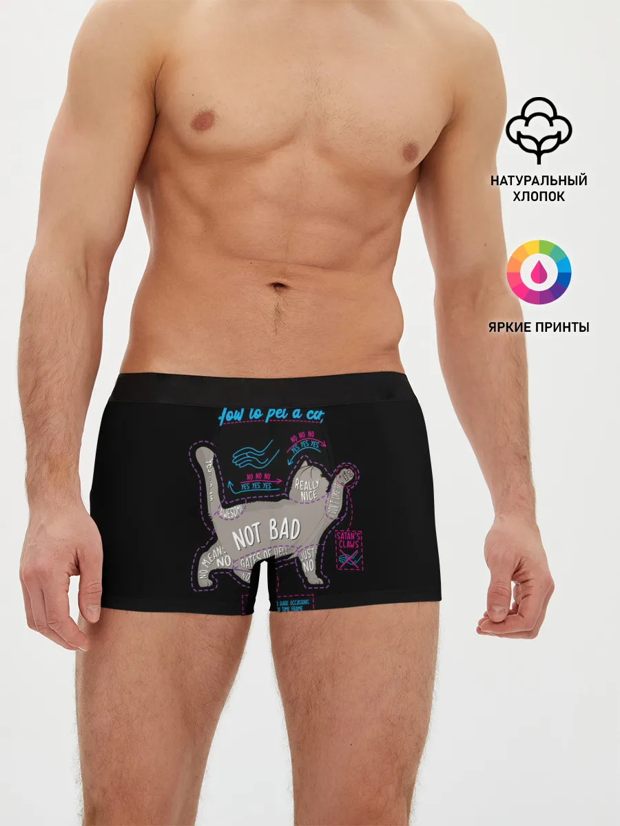 Мужские трусы боксеры / Как погладить кошку