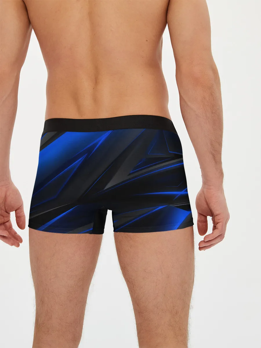 Мужские трусы боксеры / Blue and Black