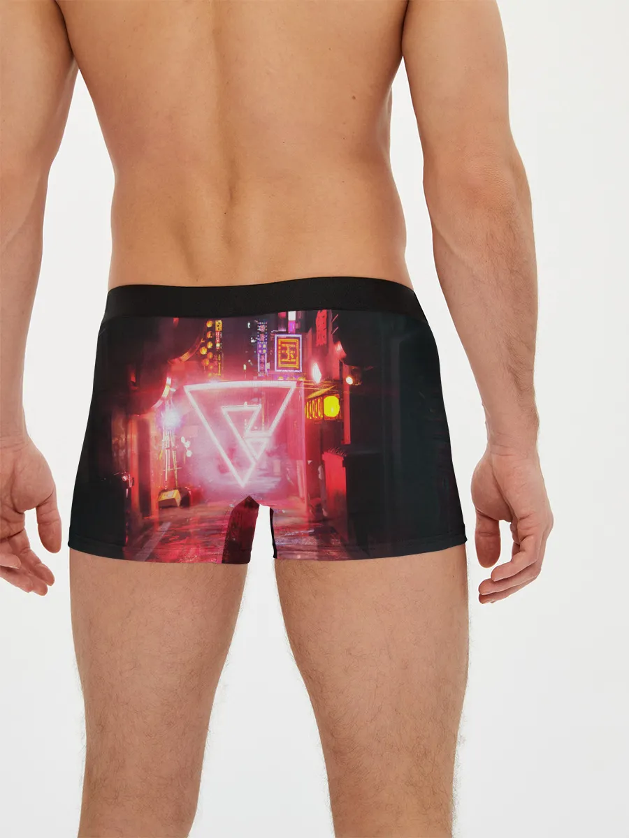 Мужские трусы боксеры / КИБЕР НЕОН