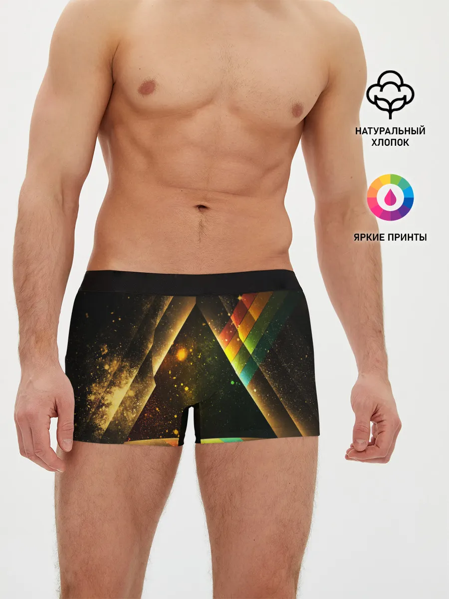Мужские трусы боксеры / КОСМОС НЕОН