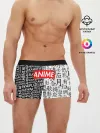 Мужские трусы боксеры / Anime black&white