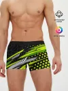 Мужские трусы боксеры / Black and Green