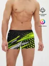 Мужские трусы боксеры / Black and Green