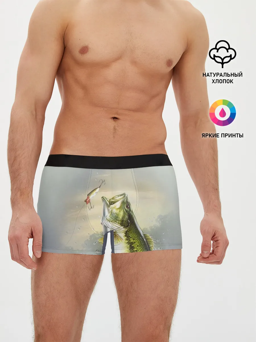 Мужские трусы боксеры / Рыбалка