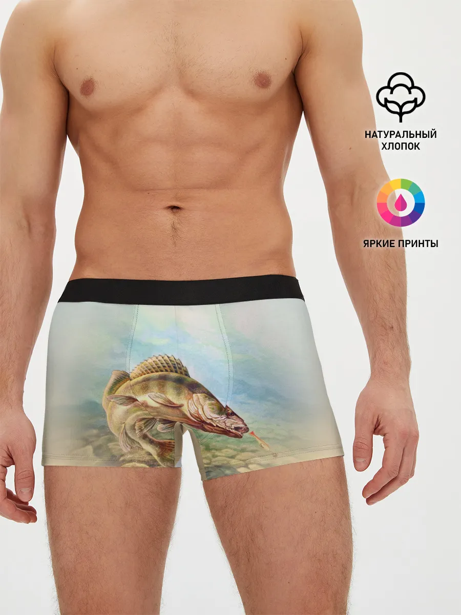 Мужские трусы боксеры / Рыба