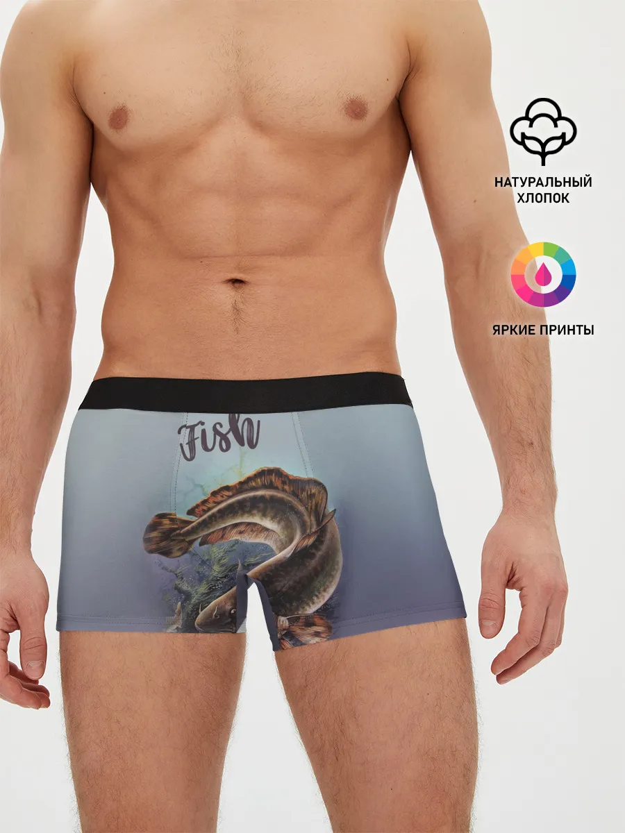 Мужские трусы боксеры / Fish