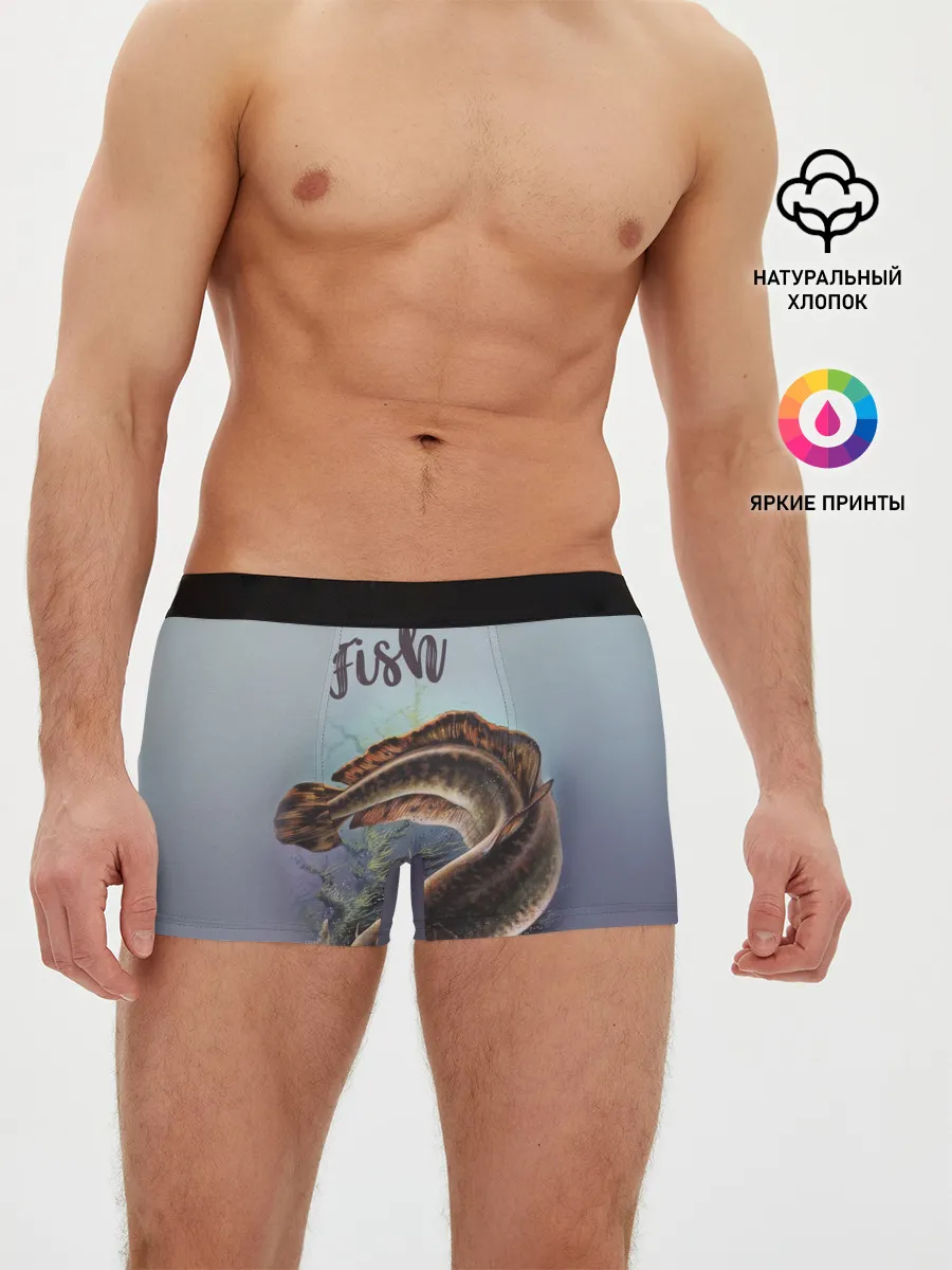 Мужские трусы боксеры / Fish