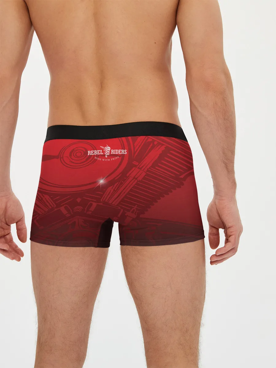 Мужские трусы боксеры / Vintage chopper motorcycle