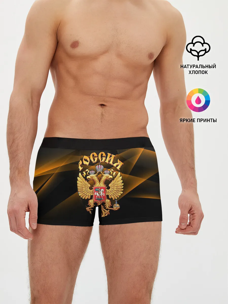 Мужские трусы боксеры / Золотой герб