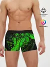 Мужские трусы боксеры / Тёмные зеленые краски
