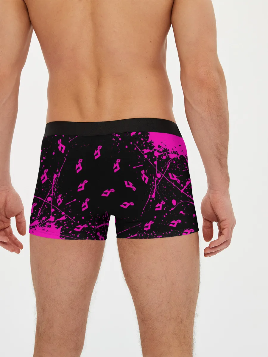 Мужские трусы боксеры / KILLER QUEEN розовые кляксы