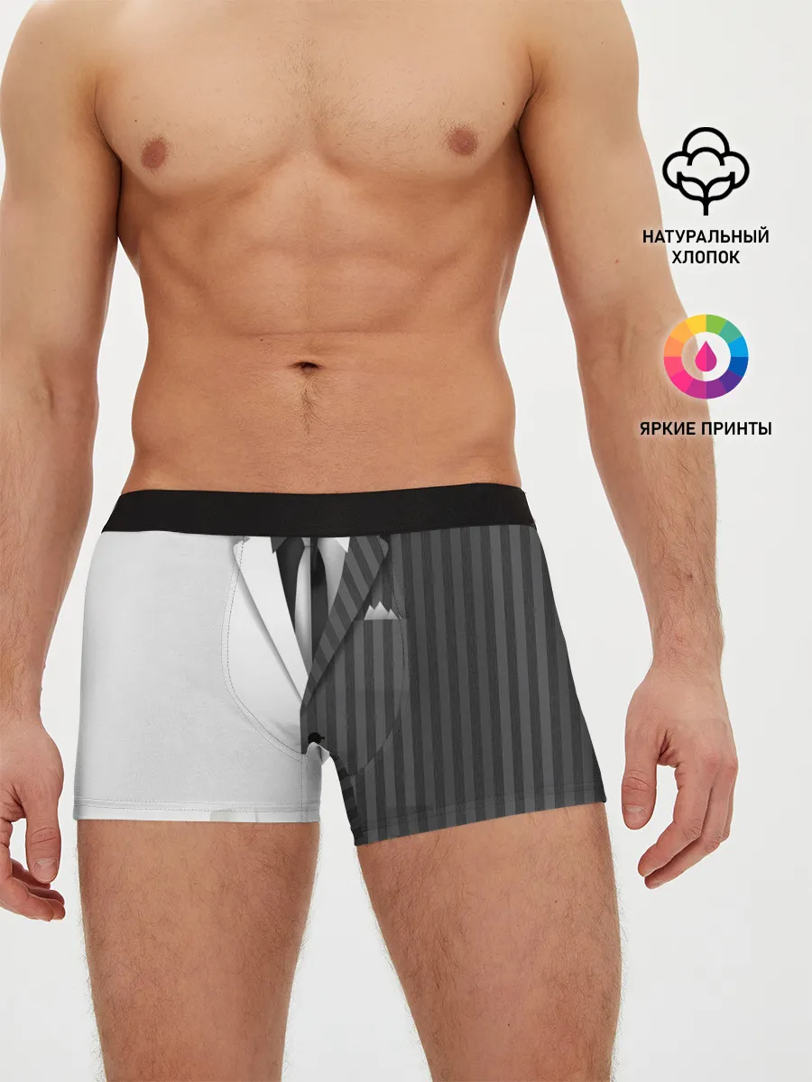Мужские трусы боксеры / Двойной костюм