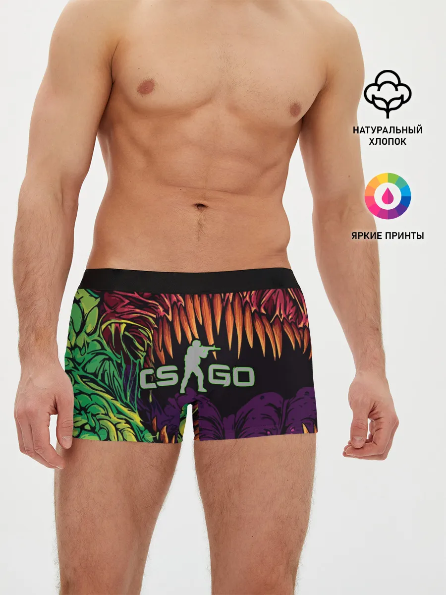 Мужские трусы боксеры / CS GO Huper beast