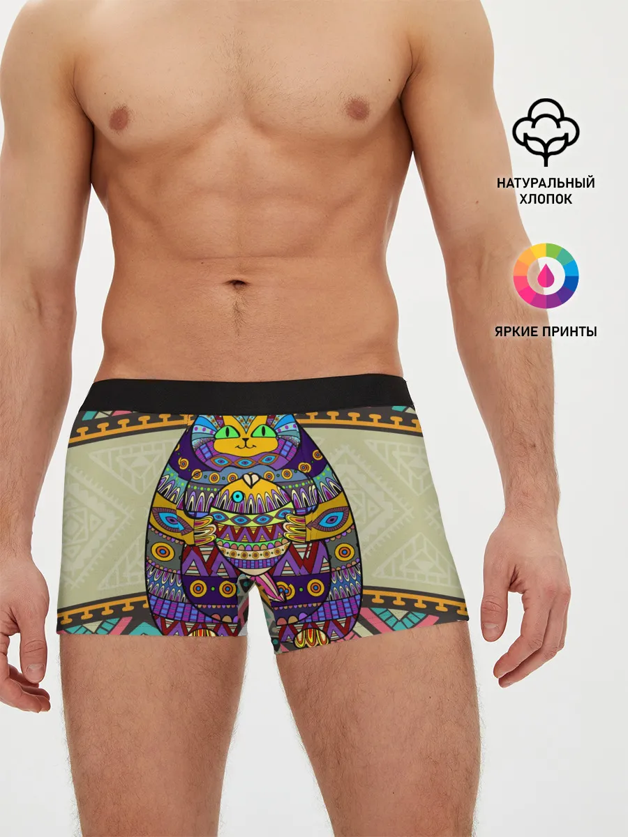 Мужские трусы боксеры / Кот 3