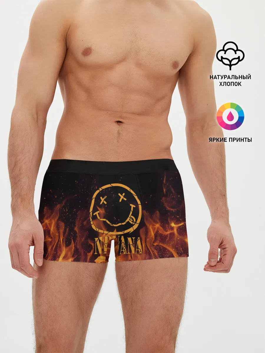 Мужские трусы боксеры / Nirvana