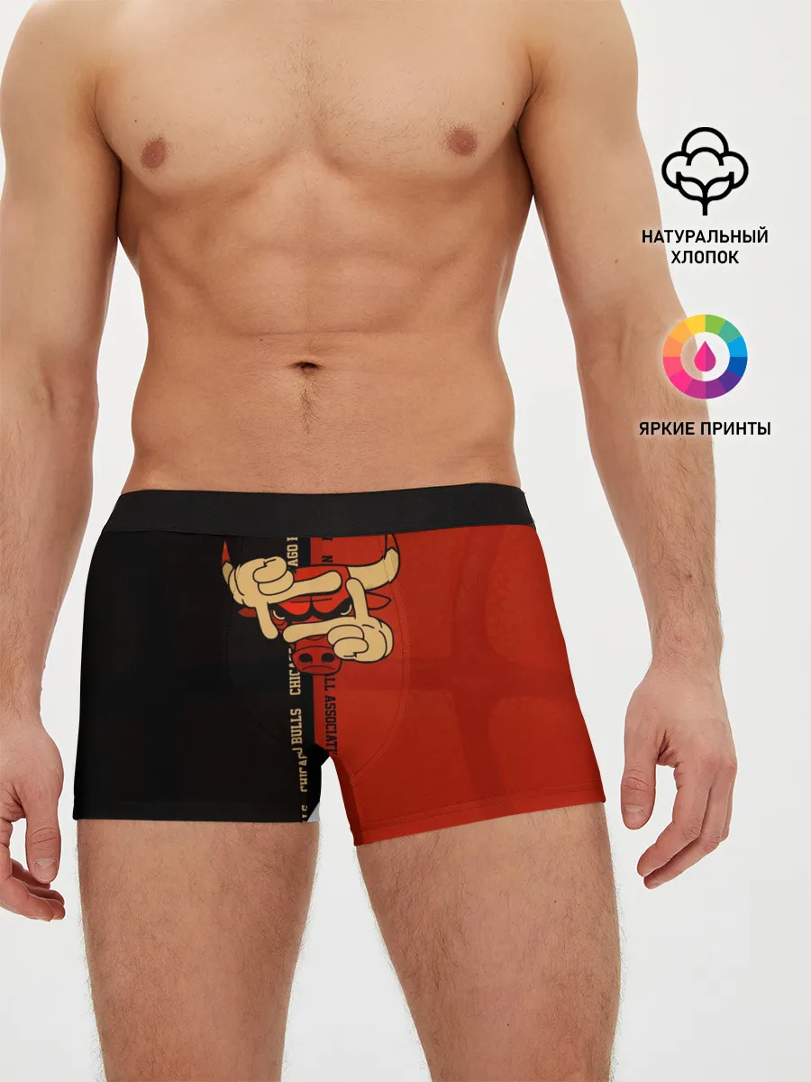 Мужские трусы боксеры / NBA. Chicago bulls