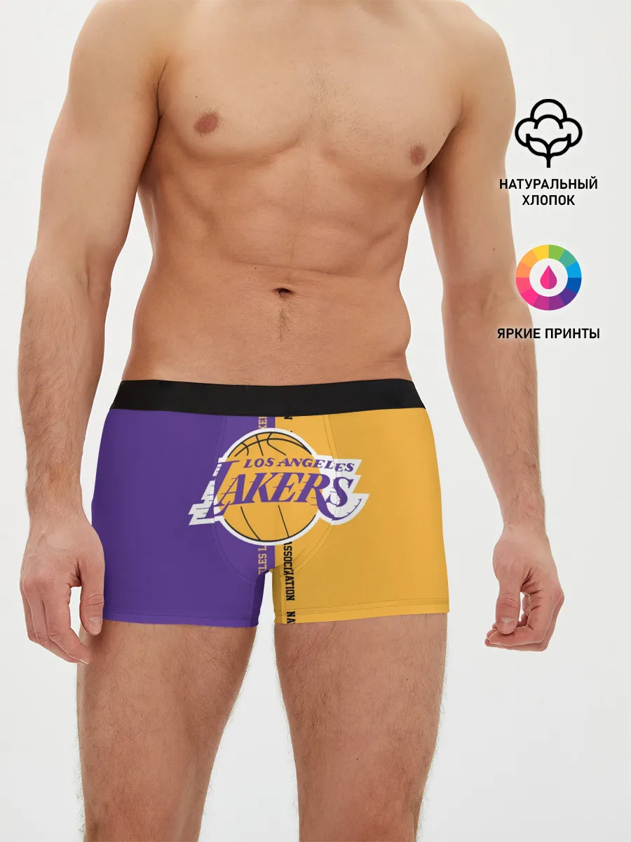Мужские трусы боксеры / Los angeles lakers. NBA