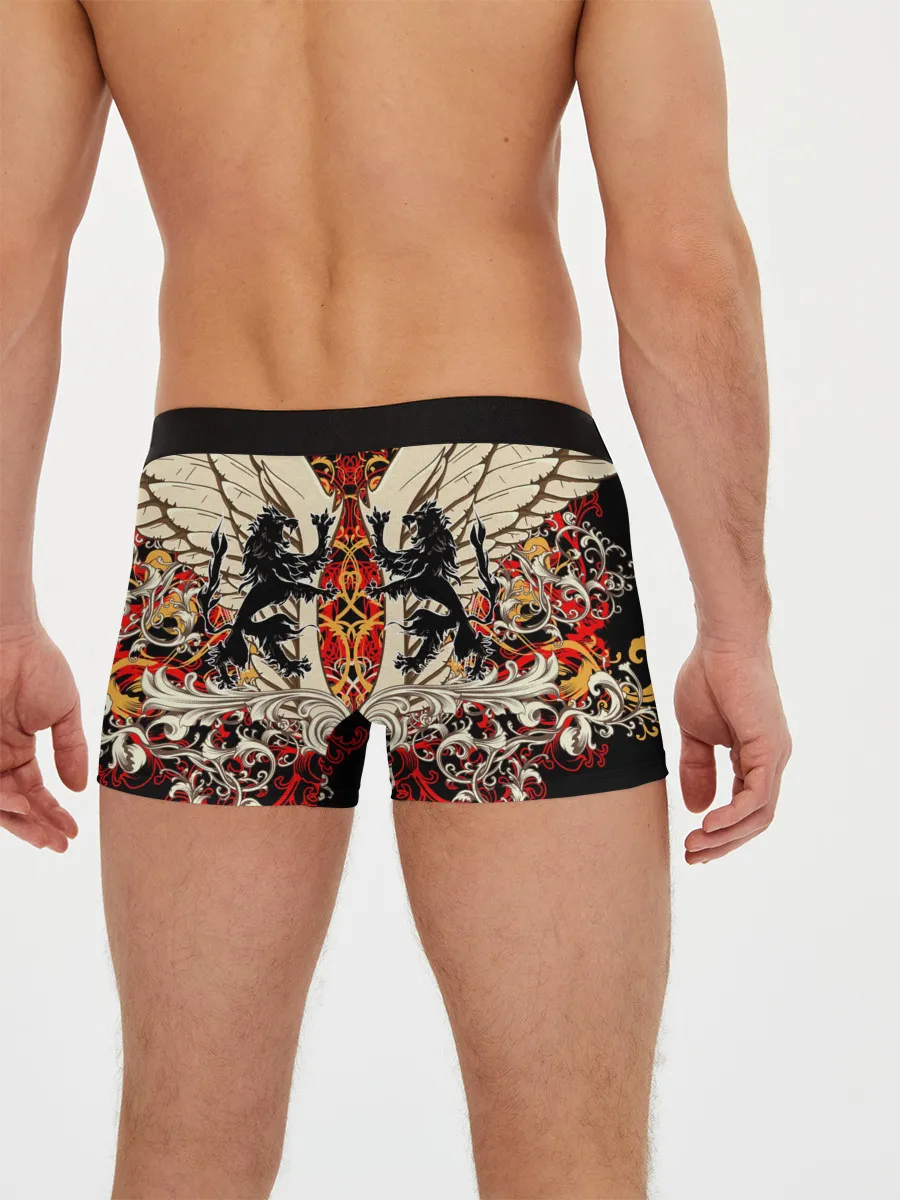 Мужские трусы боксеры / Vintage Skull Art v2