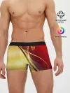 Мужские трусы боксеры / RUSSIA SPORT: Red and Gold.