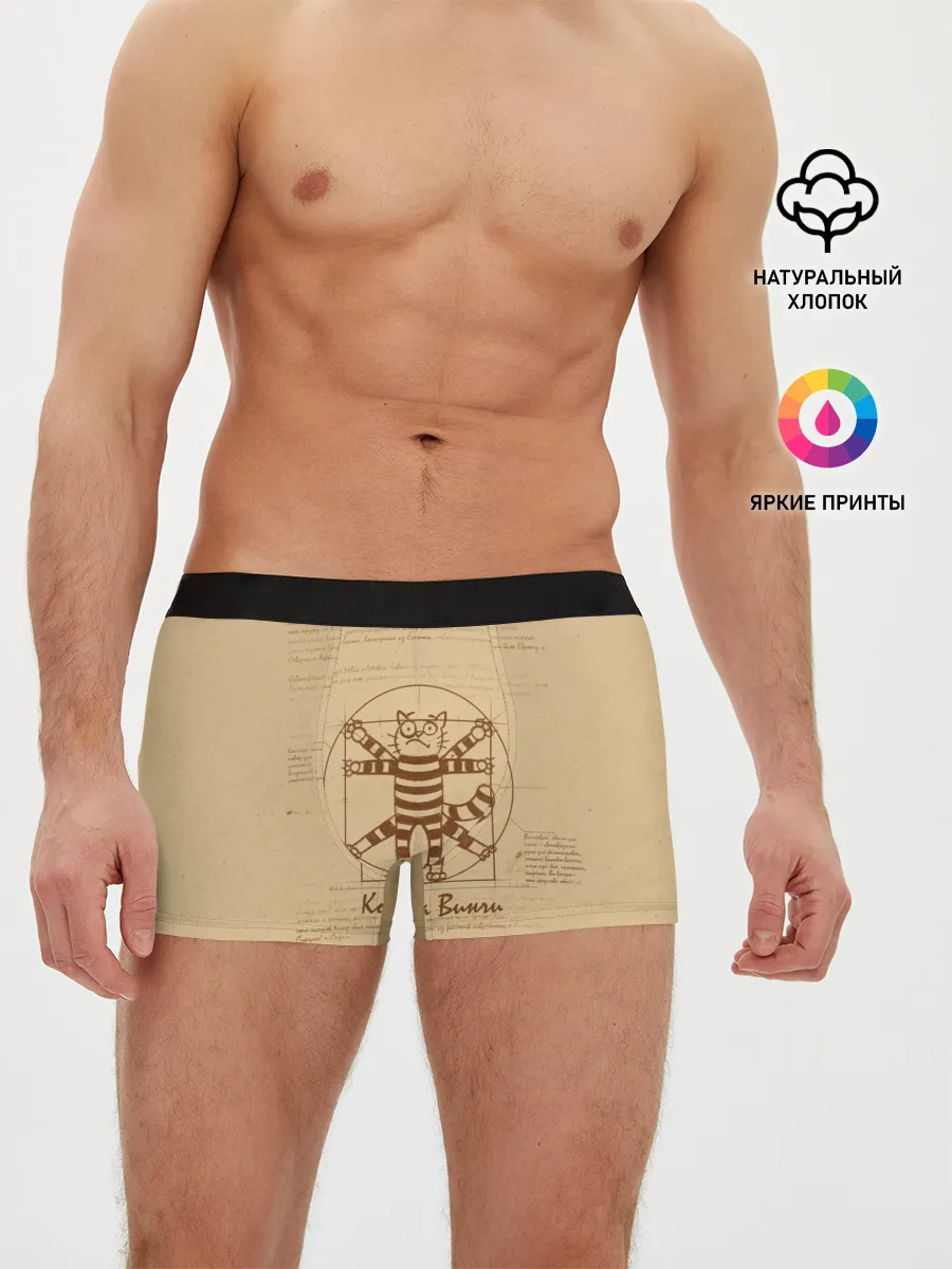 Мужские трусы боксеры / Кот Да Винчи