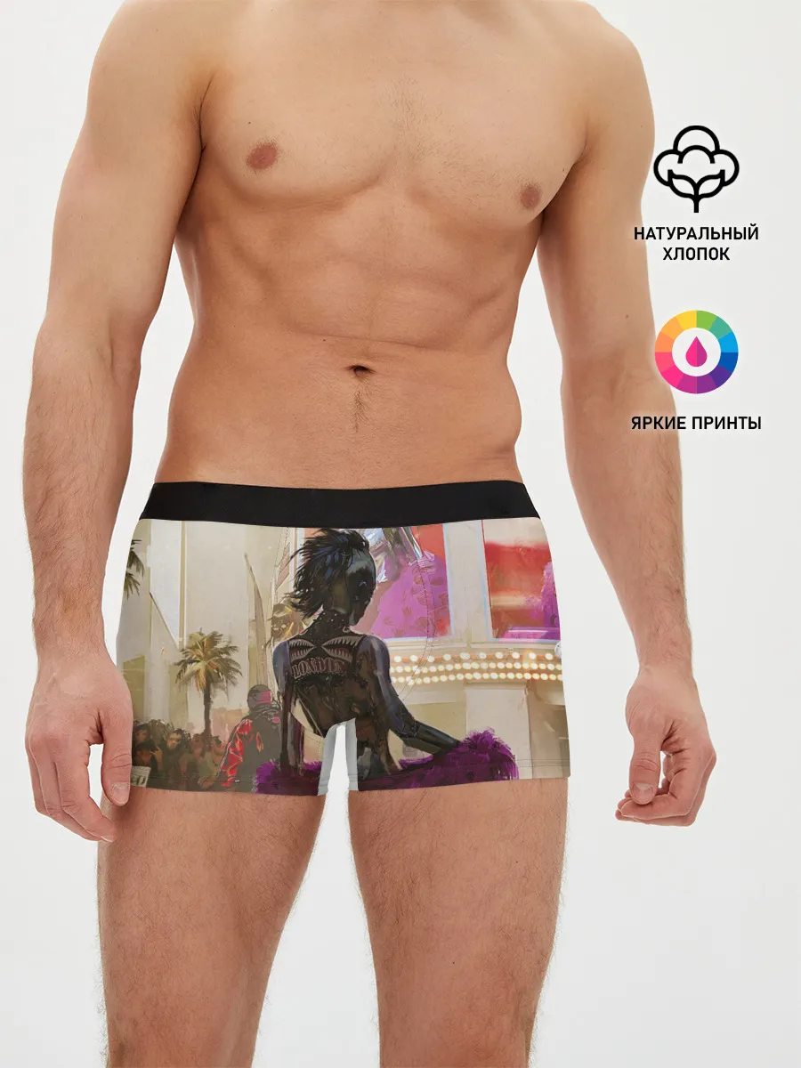Мужские трусы боксеры / Lady. Cyberpunk 2077