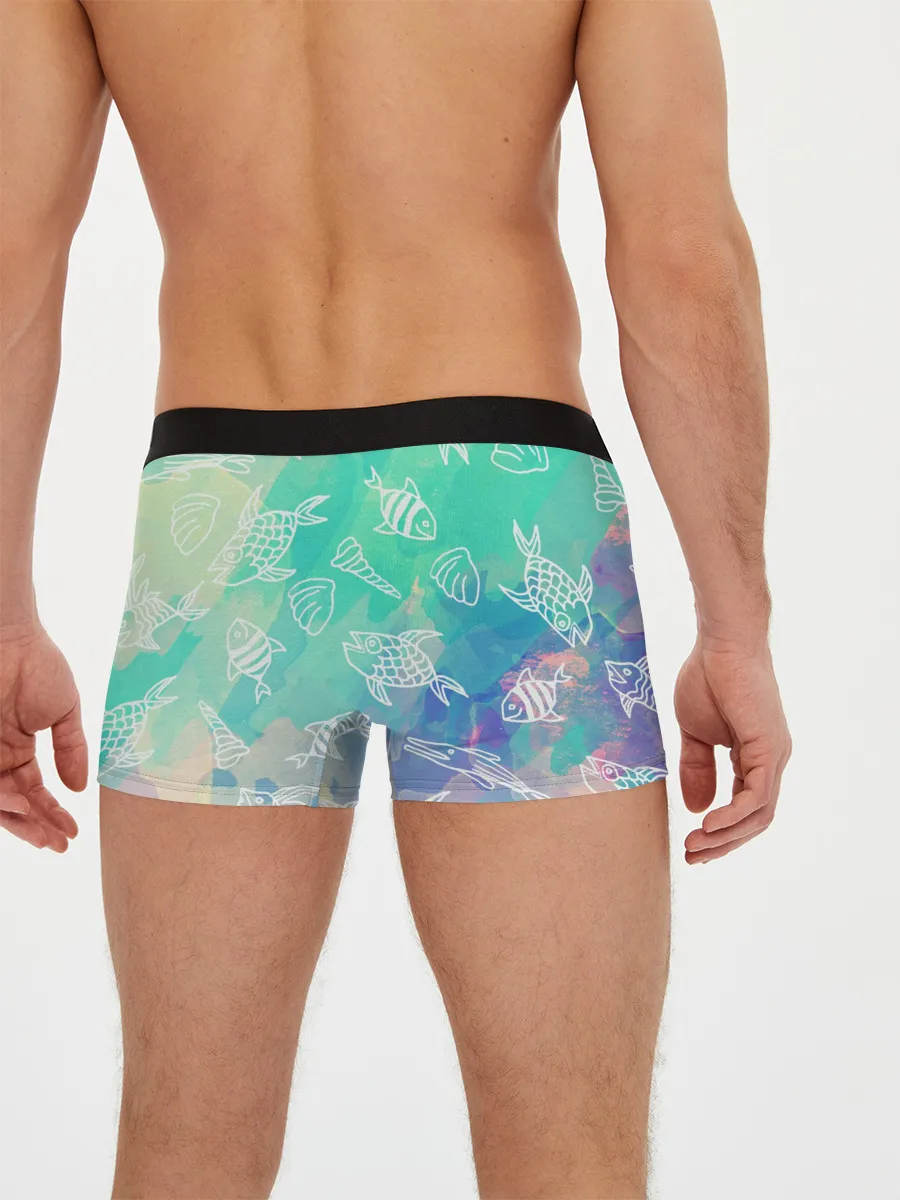 Мужские трусы боксеры / Рыбы