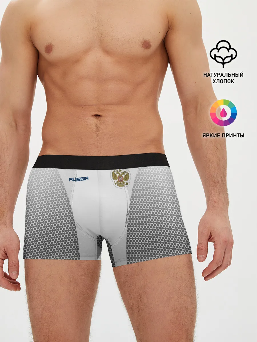 Мужские трусы боксеры / Сборная России форма с сеткой