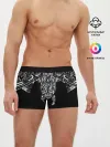 Мужские трусы боксеры / Узор в стиле маори / полинезия