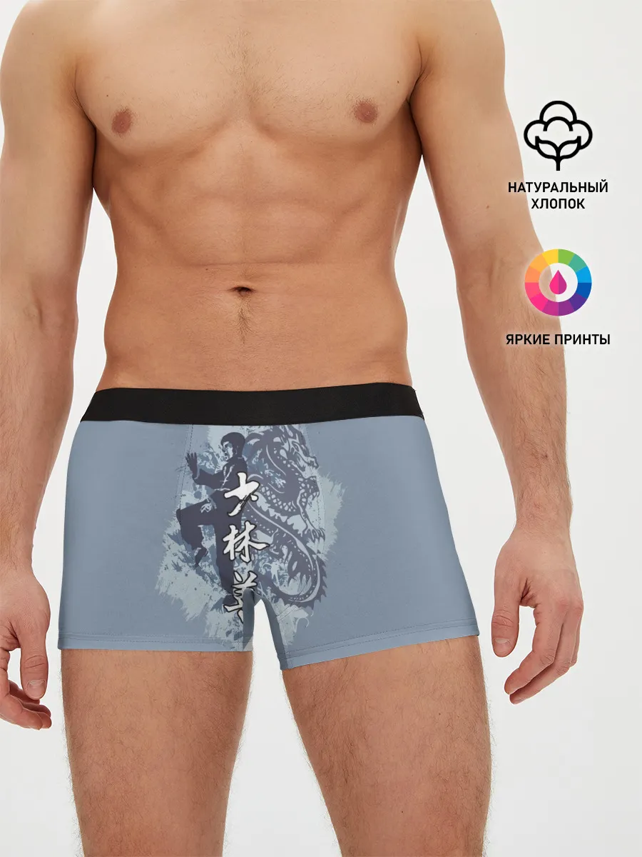 Мужские трусы боксеры / Kung fu