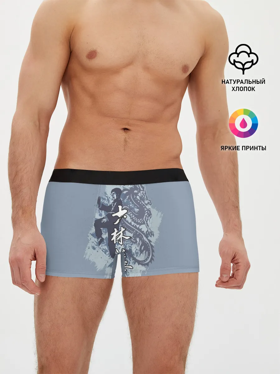 Мужские трусы боксеры / Kung fu