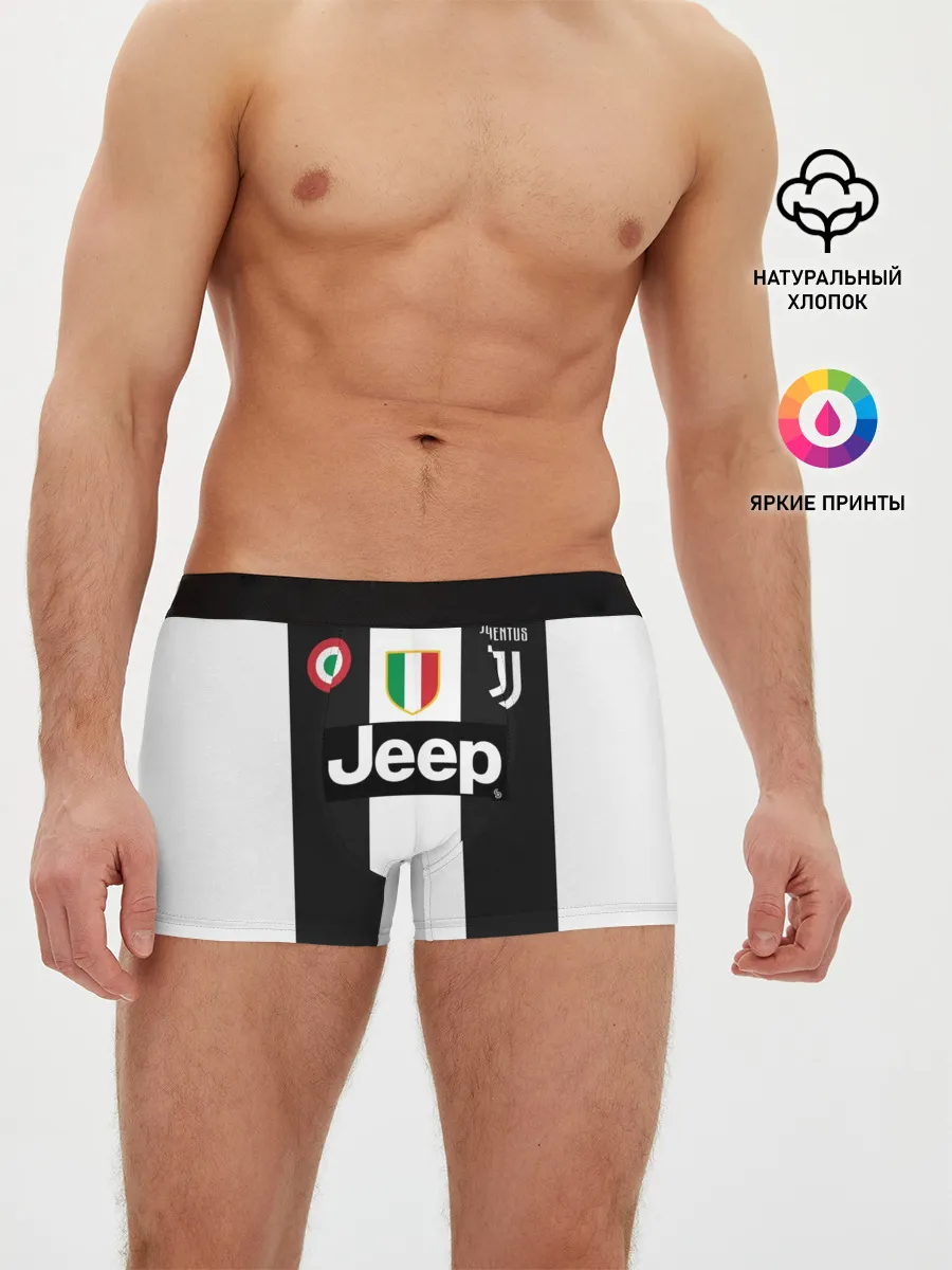 Мужские трусы боксеры / Форма Ювентуса 18-19