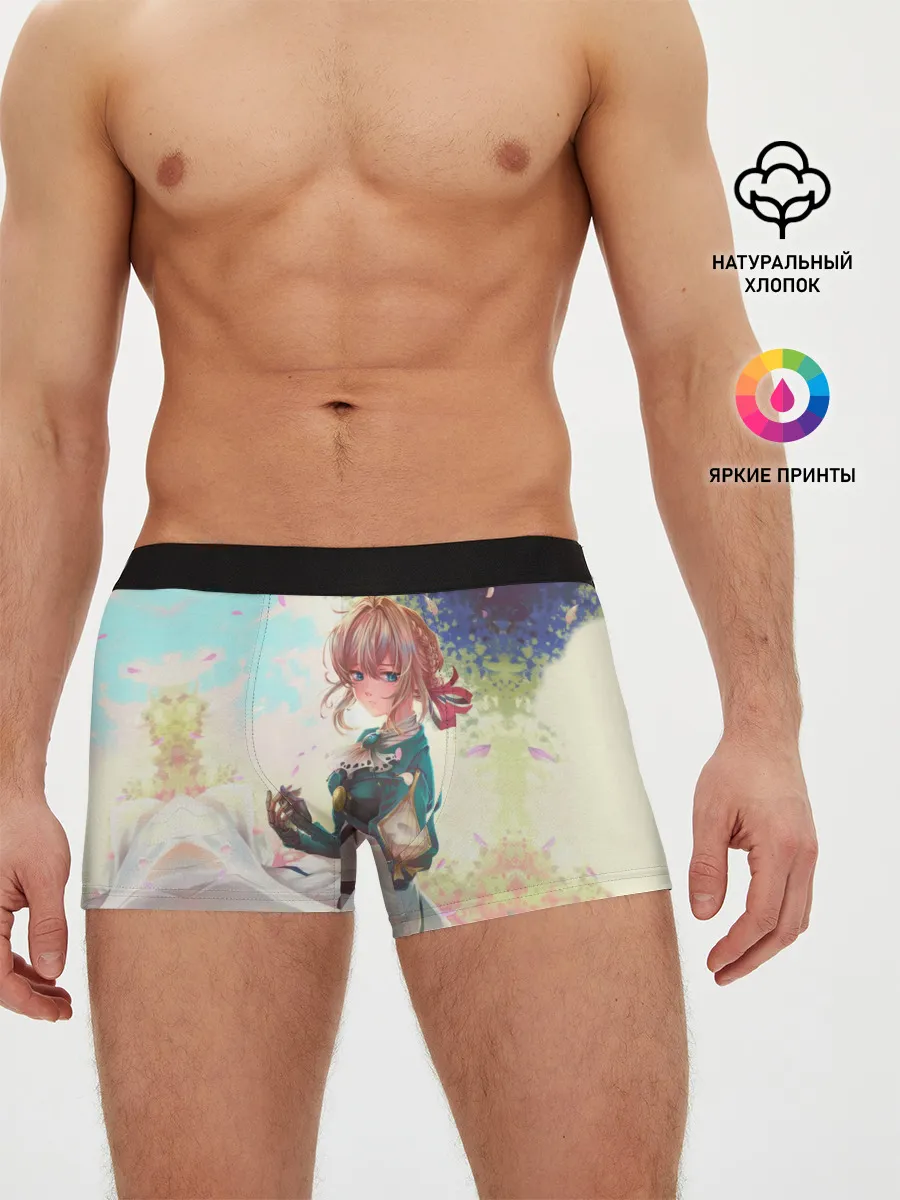 Мужские трусы боксеры / Violet Evergarden_8