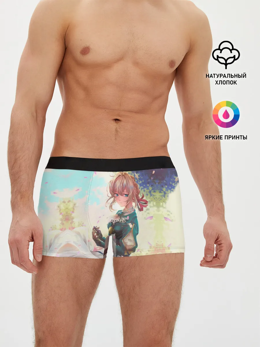 Мужские трусы боксеры / Violet Evergarden_8