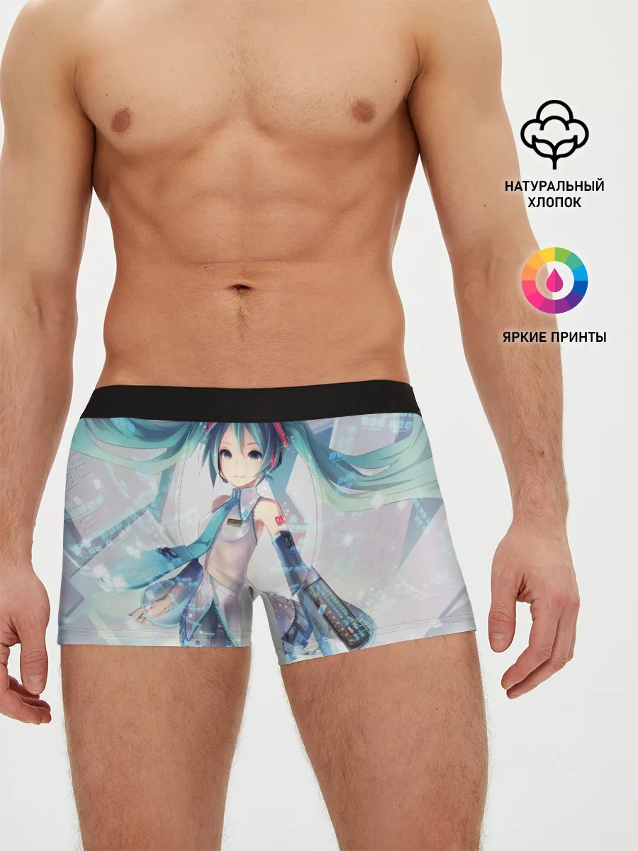 Мужские трусы боксеры / Сияние Мика Хацуне