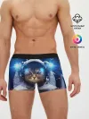 Мужские трусы боксеры / КОТ АСТРОНАВТ